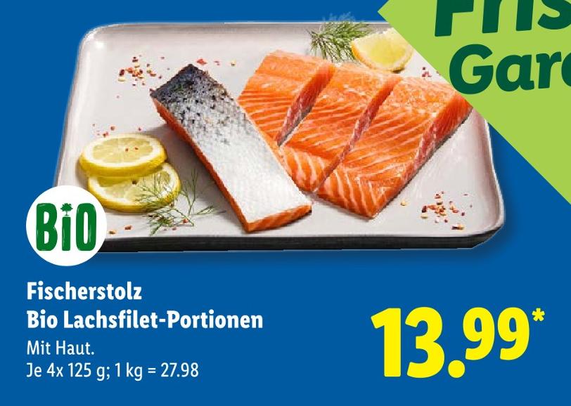 Bio Lachsfilet-Portionen