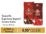 Espresso Napoli/Crema Italia Angebote von Saquella bei Metro Leipzig für 10,69 €