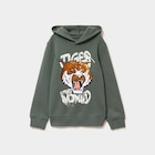 Sweat hoodie sequins réversibles vert kaki garçon - La Halle Sweat hoodie sequins réversibles vert kaki garçon à 9,09 € dans le catalogue La Halle