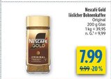 Aktuelle Kaffee Angebote bei diska in Weiden (Oberpfalz) Aktuelles Gold löslicher Bohnenkaffee Original Angebot bei diska in Weiden (Oberpfalz) ab 7,99 €