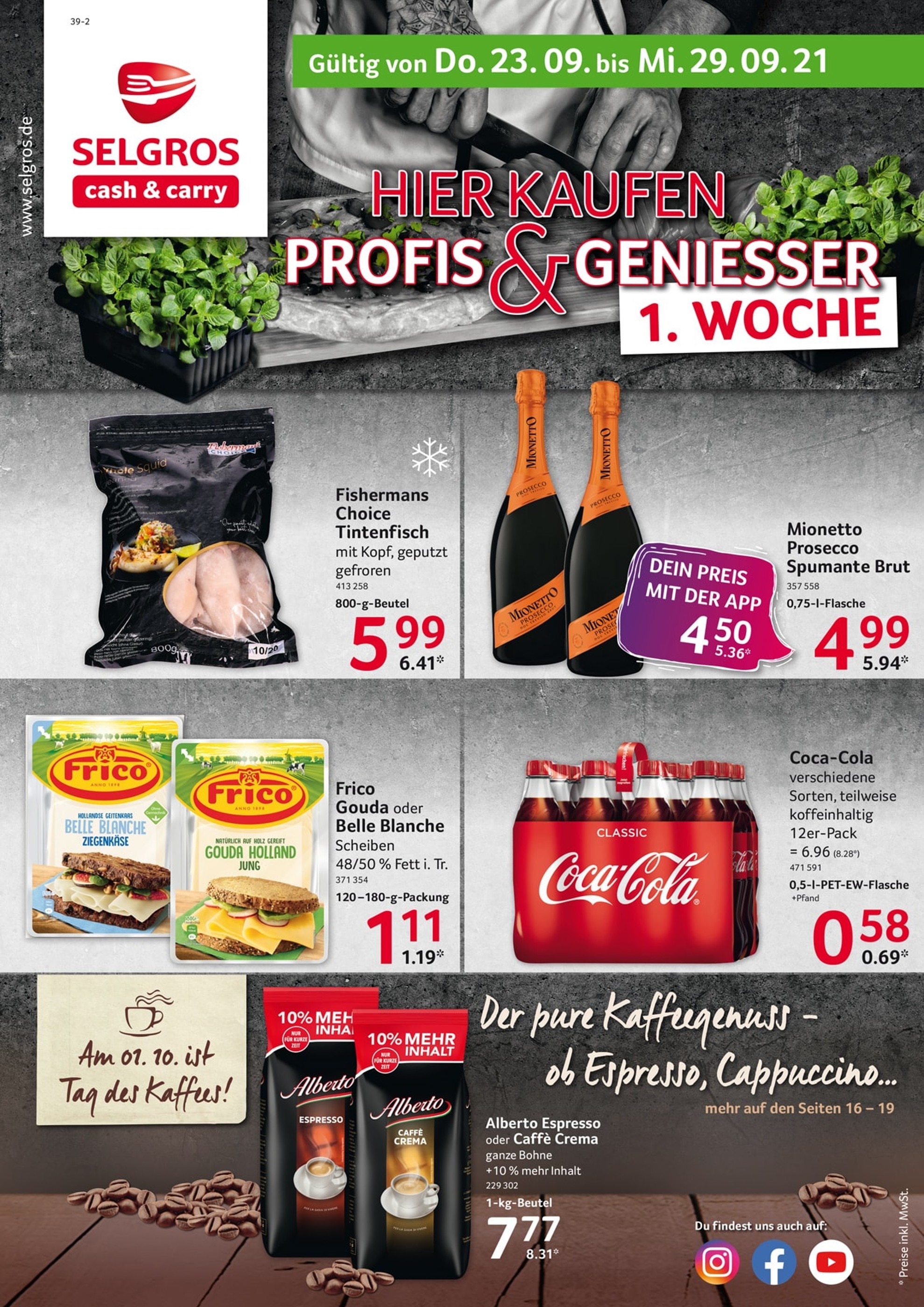 Selgros Prospekt für Holzgerlingen mit 24 Seiten Selgros Prospekt für Holzgerlingen: "Food", 24 Seiten, 23.09.2021 - 29.09.2021