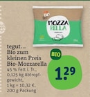 Bio-Mozzarella Angebote von tegut... bei tegut Mannheim für 1,29 €
