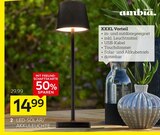 Aktuelle Solar-Led-Lampen Angebote bei XXXLutz Möbelhäuser in Hannover Aktuelles Garden LED-Solar/Akkuleuchte Angebot bei XXXLutz Möbelhäuser in Hannover ab 14,99 €