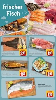 Lachs im aktuellen REWE Prospekt (Duisburg) Lachs im REWE Prospekt "Dein Markt" mit 35 Seiten (Duisburg)
