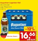 Lagerbier Hell im Netto Marken-Discount Prospekt Lagerbier Hell von Augustiner im aktuellen Netto Marken-Discount Prospekt für 16,66 €