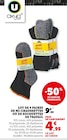 Lot de 4 paires de mi-chaussettes ou de socquettes de travail - Oxyg'N en promo chez Super U Lot de 4 paires de mi-chaussettes ou de socquettes de travail - Oxyg'N dans le catalogue Super U
