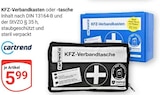KFZ-Verbandkasten Angebote von Cartrend bei GLOBUS Hanau für 5,99 €