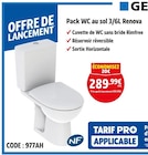 Pack WC au sol 3/6L Renova - GEBERIT - Screwfix à Maubeuge Pack WC au sol 3/6L Renova - GEBERIT en promo chez Screwfix Maubeuge à 289,99 €