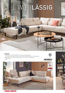 Couch im Möbel Martin Prospekt "Sessel & Sofas" mit 24 Seiten (Mainz)