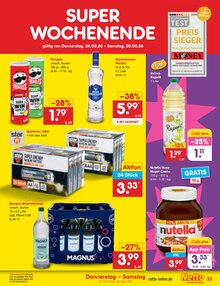 Nutella im aktuellen Netto Marken-Discount Prospekt (Stade (Hansestadt)) Nutella im Netto Marken-Discount Prospekt "Aktuelle Angebote" mit 60 Seiten (Stade (Hansestadt))