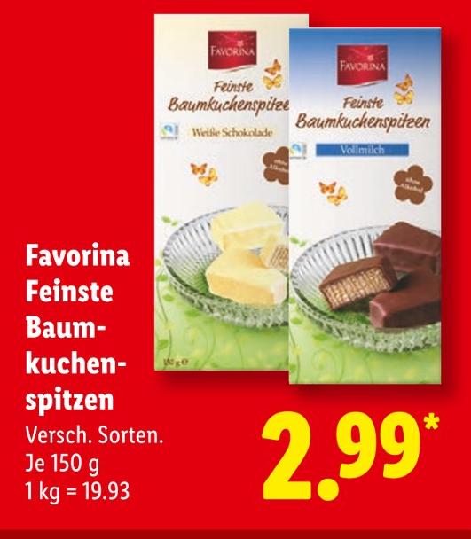 Feinste Baumkuchenspitzen