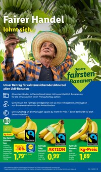Bananen im aktuellen Lidl Prospekt (Leipzig) Bananen im Lidl Prospekt "LIDL LOHNT SICH" mit 68 Seiten (Leipzig)