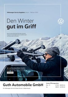 Volkswagen Prospekt für Babenhausen, Hess: Den Winter gut im Griff, 1 Seite, 01.01.2022 - 28.02.2022