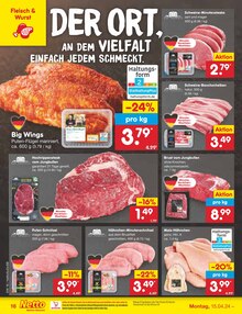 Fleisch im Netto Marken-Discount Prospekt "Aktuelle Angebote" mit 49 Seiten (Recklinghausen)