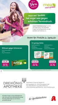 mea - meine apotheke Prospekt der KW 37 "Unsere September-Angebote" Aktueller mea - meine apotheke Prospekt "Unsere September-Angebote" Seite 1 von 4 Seiten