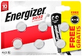 Lot de 6 piles dont 2 OFFERTES - ENERGIZER en promo chez Weldom Asnières-sur-Seine à 12,50 €