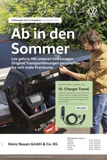 Aktueller Volkswagen Prospekt "Sommer pur" Seite 1 von 1 Seite für Meerbusch