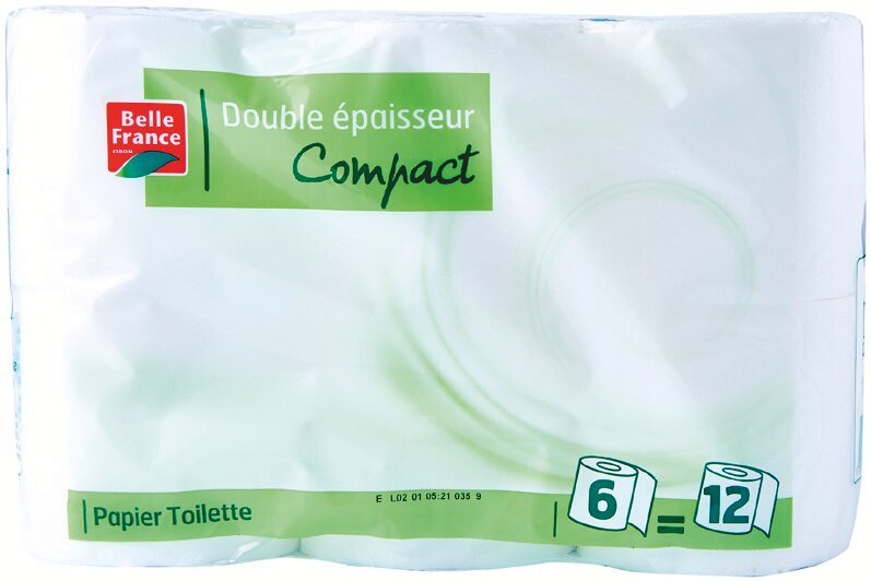 BELLE FRANCE Papier toilette double épaisseur