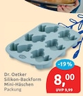 Silikon-Backform Mini-Häschen von Dr. Oetker im aktuellen budni Prospekt
