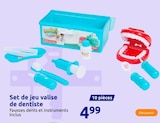 Set de jeu valise de dentiste en promo chez Action Dunkerque à 4,99 €