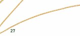chaîne maille forçat, 42 cm, or jaune 0,98 g à 79,00 € dans le catalogue E.Leclerc