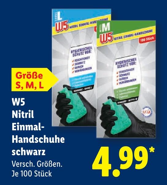Nitril Einmal-Handschuhe schwarz