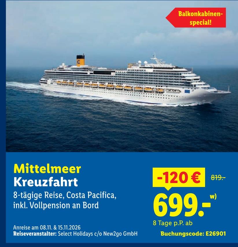 Mittelmeer Kreuzfahrt