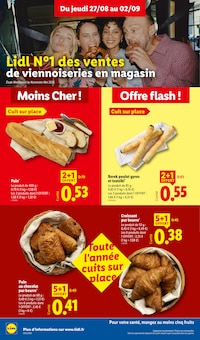 Promotion Gambas dans le prospectus Lidl, valable du 27/08/2026 au 02/09/2026 Promo Gambas dans le catalogue Lidl du moment à la page 12