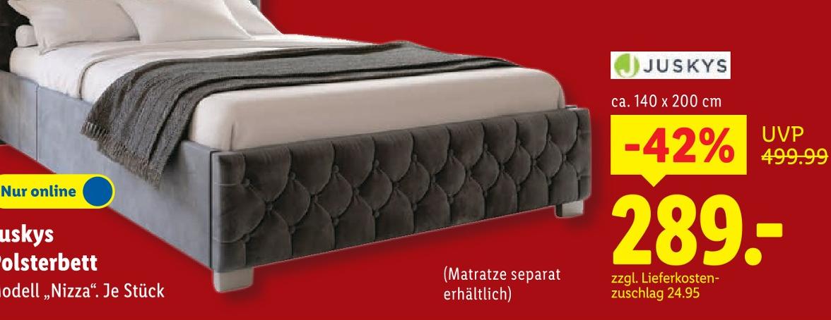 Polsterbett Modell Nizza