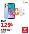 Pack redmi 12 5g 128 go + écouteurs buds 6 - XIAOMI en promo chez Auchan Hypermarché Marseille à 129,99 €
