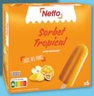 Bâtonnets Sorbet Tropical x6 - NETTO - Netto Bâtonnets Sorbet Tropical x6 - NETTO à 2,09 € dans le catalogue Netto