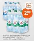 Mineralwasser Medium im tegut Prospekt Mineralwasser Medium von Franken Brunnen im aktuellen tegut Prospekt für 2,99 €