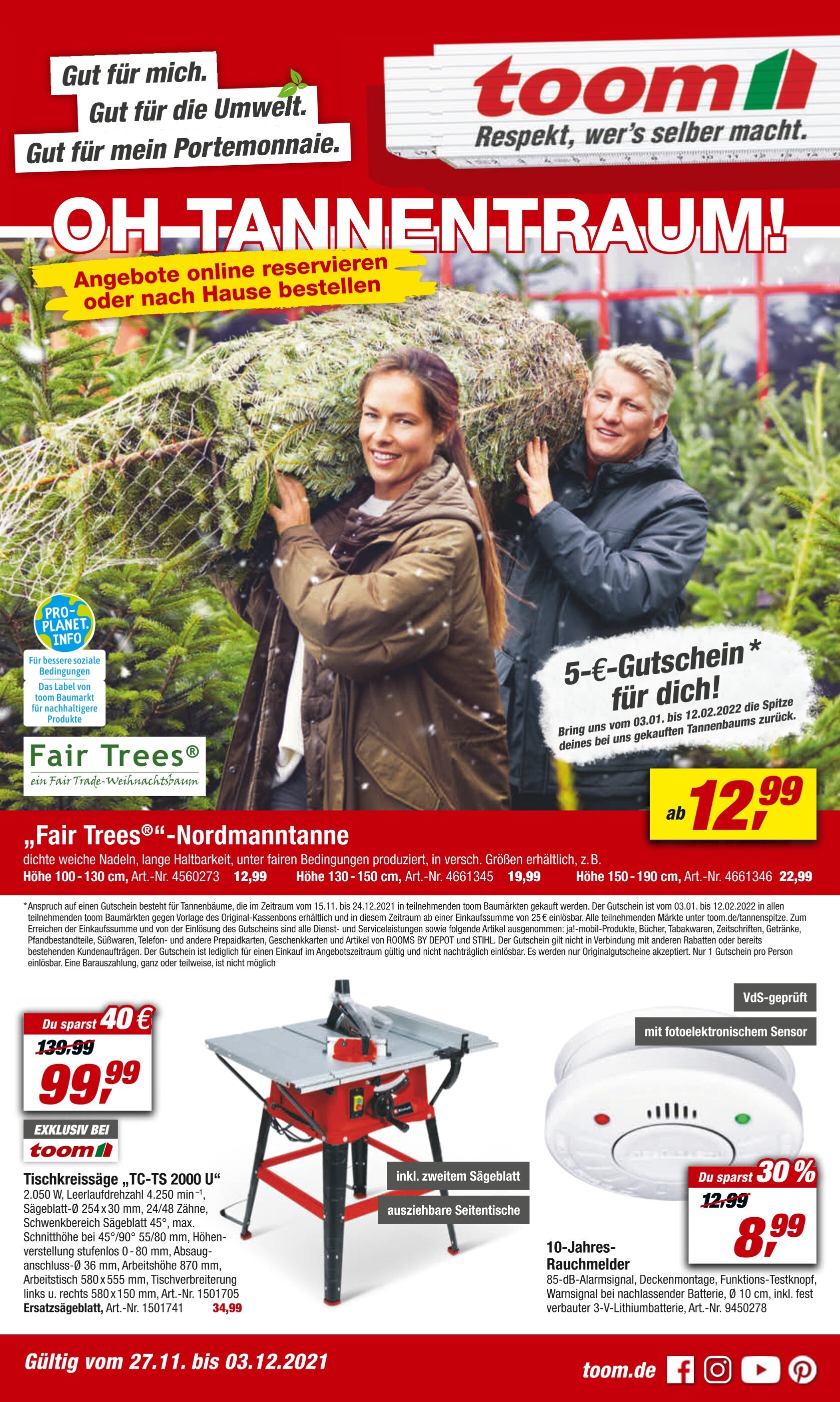 toom Baumarkt Prospekt für Detmold mit 24 Seiten toom Baumarkt Prospekt für Detmold: "OH TANNENTRAUM!", 24 Seiten, 27.11.2021 - 03.12.2021