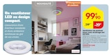 Ventilateur de plafond blanc avec éclairage LED ESTEPA - INSPIRE à 99,90 € dans le catalogue Weldom