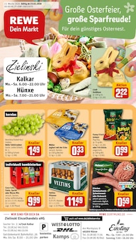 REWE Kalkar Prospekt der aktuellen Woche, gültig von 23.03.2026 bis 28.03.2026 Aktueller REWE Kalkar Prospekt "Dein Markt" mit 32 Seiten