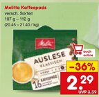 Kaffeepads Angebote von Melitta bei Netto Marken-Discount Freiburg für 2,29 €