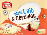 Barre lait & céréales - MISTER CHOC en promo chez Lidl Barre lait & céréales - MISTER CHOC dans le catalogue Lidl