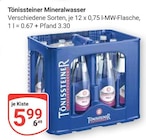 GLOBUS - Mineralwasser Angebot im Prospekt Mineralwasser bei GLOBUS im Prospekt "" für 5,99 €