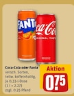 Coca-Cola im Angebot bei REWE in Bielefeld Coca-Cola Angebote bei REWE Bielefeld für 0,75 €