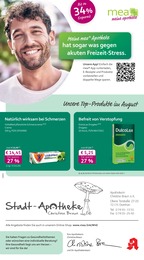 mea - meine apotheke Prospekt für Alpirsbach mit 4 Seiten mea - meine apotheke Prospekt für Alpirsbach: "Unsere August-Angebote", 4 Seiten, 01.08.2026 - 31.08.2026