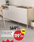 Maxi Bazar Lillers - Promo Enfilade 3 portes Promo Enfilade 3 portes à 119,99 € dans le catalogue Maxi Bazar à Lillers