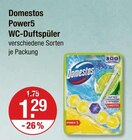 Power5 WC-Duftspüler im Angebot bei V-Markt in Memmingen Power5 WC-Duftspüler Angebote von Domestos bei V-Markt Memmingen für 1,29 €