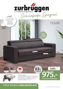 Zurbrüggen Prospekt "Schlafsofa Spezial" mit  Seiten (Delmenhorst)