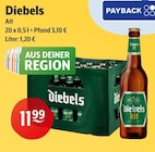 Alt Angebote von Diebels bei Getränke Hoffmann Stadtlohn für 11,99 €