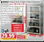 Promo Étagère pour charges lourdes modulaire à 29,99 € dans le catalogue Norma à Riedisheim
