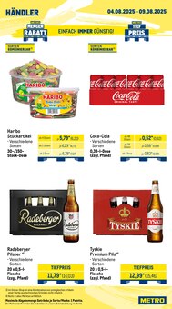 Coca Cola im METRO Prospekt "Wochenangebote Händler + Monats-Mix August" mit 27 Seiten (Ulm)