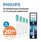 Ersatzbürsten Sonicare C1 Pro Results HX6014/87 im V-Markt Prospekt Ersatzbürsten Sonicare C1 Pro Results HX6014/87 von PHILIPS im aktuellen V-Markt Prospekt für 20,00 €