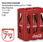 Aktuelles Coca-Cola Limonade Angebot bei GLOBUS in Erfurt ab 7,99 €