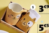 Coffret mug et chaussettes - Gifi Coffret mug et chaussettes à 3,95 € dans le catalogue Gifi