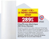 Chauffe-eau électrique 200 litres - Olympic - LaMaison.fr à Caen Chauffe-eau électrique 200 litres - Olympic en promo chez LaMaison.fr Caen à 289,90 €